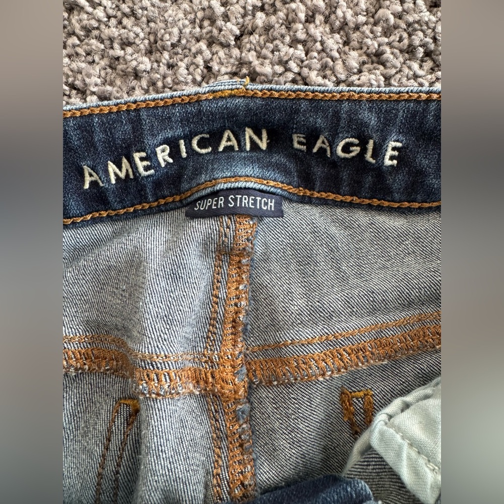American Eagle Outfitters Super Stretch Denim Jegging Size 6 X-Short Preowned - Picture 4 of 10